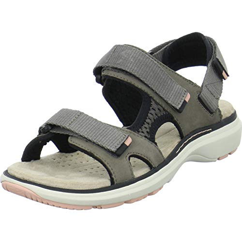 Clarks Un Roam Step, Sandalias de Talón Abierto para Mujer, Gris (Taupe...