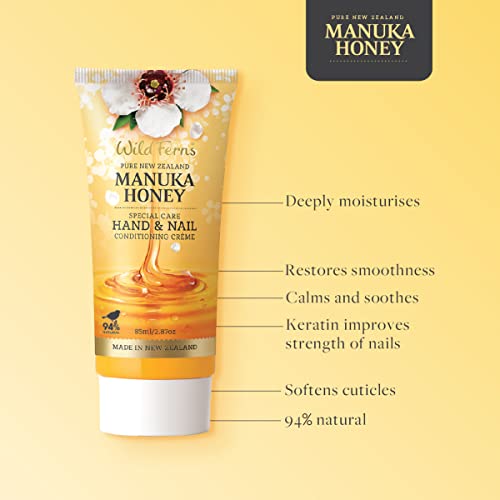 Wild Ferns Manuka Honey Special Care Hand & Nail Conditioning Crème, 94% Natural, 85 milliliters - Image 6