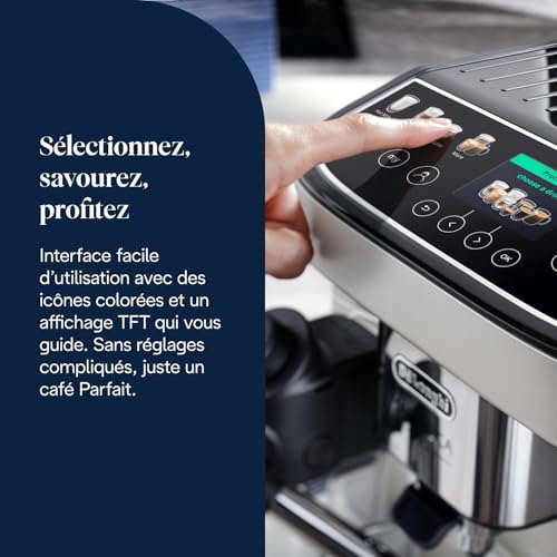 Machine à Café DeLonghi Magnifica Evo Next ECAM312.80.SB avec Mousseur à Lait Automatique - vue 7