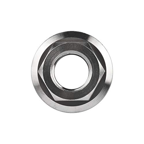Écrou hexagonal en titane M12 DIN6923 de haute précision pour liaisons mécaniques légères