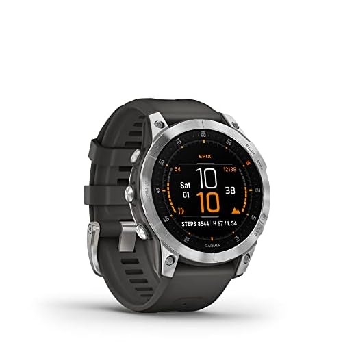 Garmin Epix, Smartwatch, 47Mm, Display Amoled 1,3", Touchscreen, +30 Sport, Gnss Multi-Band, Cardio, Spo2, Mappe, Autonomia 16 Giorni (Slate & Steel), Nero, 4.7 x 4.7 x 1.51 cm, 85 grammi