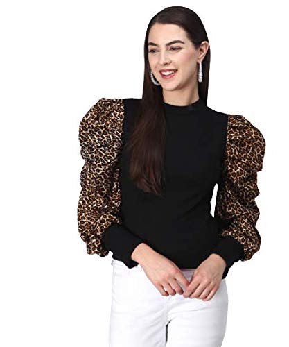 Image of FUNDAY FASHION Women's Regular Fit Cotton Full Sleeves Flurred top
