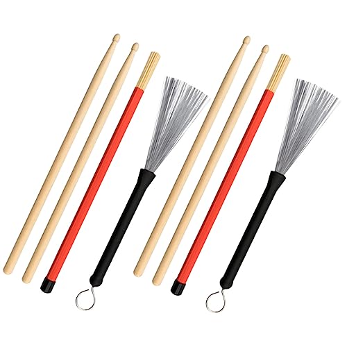Set de Baquetas y Escobillas para Batería Maple miniatura 1