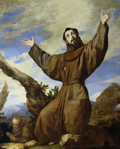 Peinture Poster de Saint d'Assise Jusepe De Ribera pour un Salon Moderne Art Mural