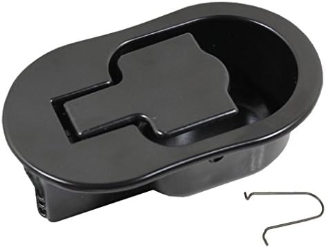 Reliable Recliner Replacement Parts HANDLE COMES WITH CABLE HOOK Sturdy Large Oval Black Solid Aluminum Metal Pull Recliner Handle 4-3/8" by 2-5/8" fits Ashley and Other Manufacturer Brands.