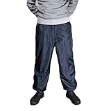 [onion cross] シャカパン ナイロンパンツ 防寒 裏起毛 裏ボア 撥水 パンツ ホッピング メンズ (ネイビー, M)