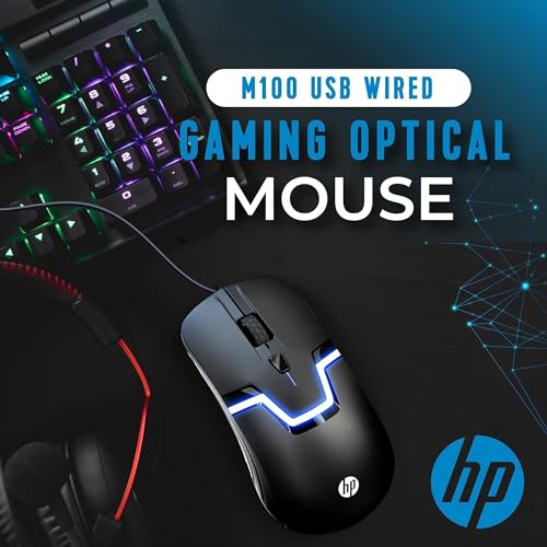 Image of HP Wired RGB Gaming Mouse High Performance USB Mouse with Optical Sensor, 3 Buttons, 7 Color LED for Computer Notebook Laptop Office PC Home