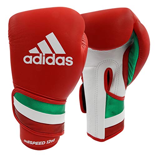 Adidas Adi-Speed 501 Pro Boxing And Kickboxing Gloves For Women & Men (Red/White/Green, 14 Oz) #TOP27
