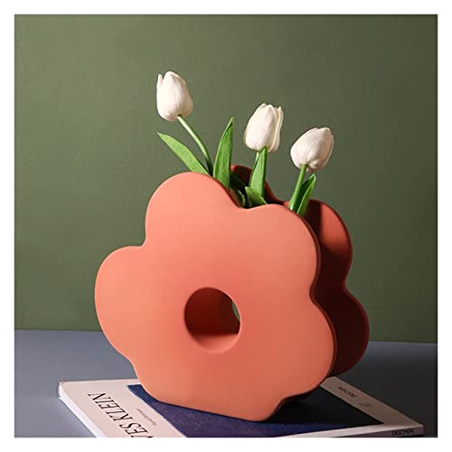 Vase table décoration géométrique fini dépoli pour stabiliser vos bouquets de fleurs