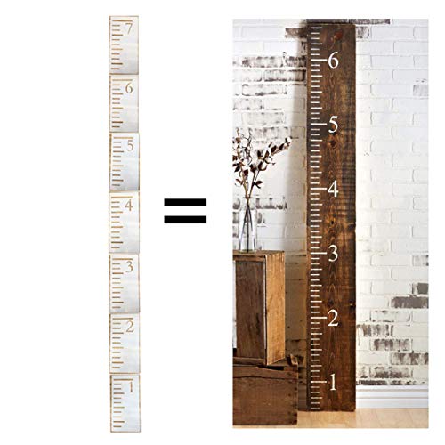 7 Feet Ruler Stencil Growth Chart Stencil Template for Painting on Wood and Wall, Measuring Kids Height Home Decor