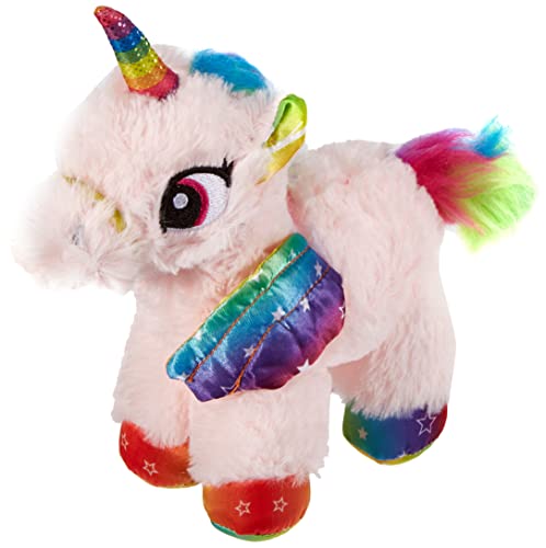 Peluche licorne 20 cm doudou fille avec sac pochette magique paillettes Joy Toy