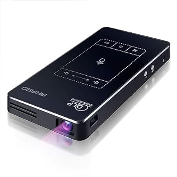 BeQuest: Quest For More Trackpad Design, Wireless and Wired Screen Sharing, WiFi, Android 7.1, 1080P HD Video DLP Portable Projector, and WT50 Small Projector