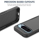 for Google Pixel 9 / Pixel 9 Pro Case: Dual Layer Protective Heavy Duty Cell Phone Cover Shockproof Rugged with Screen Protector - Military Protection Bumper Tough - Google Pixel 9/9 Pro, Black - Image 6