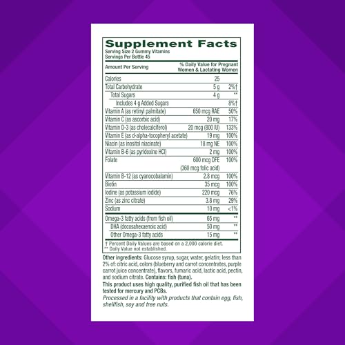 image for vitafusion PreNatal Gummy Vitamins, Raspberry Lemonade Flavored, Pregn
