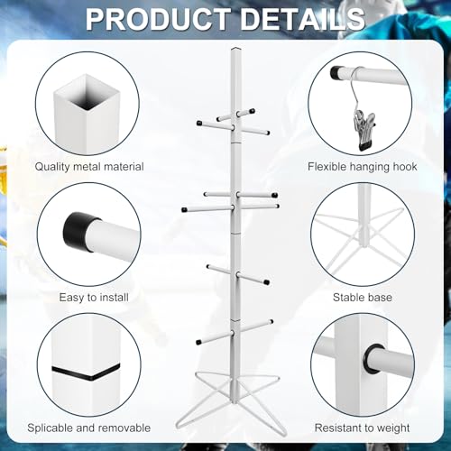 Vyrdge Hockey Gear Drying Rack Metal Hockey Drying Rack for Storing Adult and Child Sports Equipment 4 Additional Hanging Clips by Vyrdge - Used condition - US$21.54