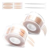 1200 pcs Adesivi a Doppia Palpebra, Strisce per Palpebre Cadenti, Invisibile Nastro a Doppia Palpebra,Lift Stickers for Eye, per Palpebre Istantanei Nastri con Aste a Forcella