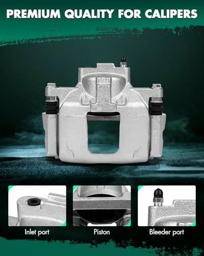 Image of SCITOO Front Left Brake Caliper With Bracket 18B5044 Compatible For Chrysler 2008-2012 For Dodge 2007-2016 For Jeep 2007-2012 For Ram 2012 For Volkswagen 2009-2012