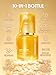 SHEGLAM 24K Glow Hair Oil Serum, 10-in-1 Treatment for Frizz Control, Shine & Heat Protection with Almond & Macadamia Oil, for All Hair Types, 1.69 fl oz