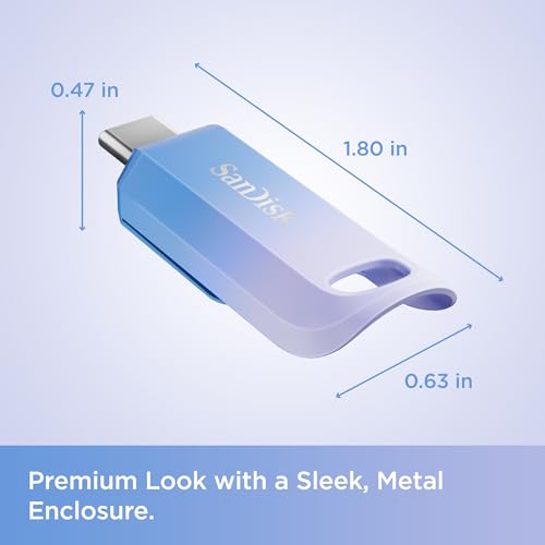 Image of SanDisk 256GB Creator USB-C Flash Drive - Up to 400MB /s, USB Type-C - Compatible with Laptops and Tablets -3 Months of Adobe Lightroom Included - SDCZ75C-256G-G46