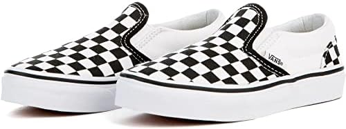 Vans Kids Unisex Classic Slip On, (Checkerboard) Black/True White, Size 2 Little Kid | Image 1