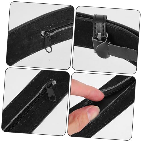 BESTYASH Black Travel Money Belt for Men Hidden Pouch Wallet Belt Robust Pu Material Secure Fit3