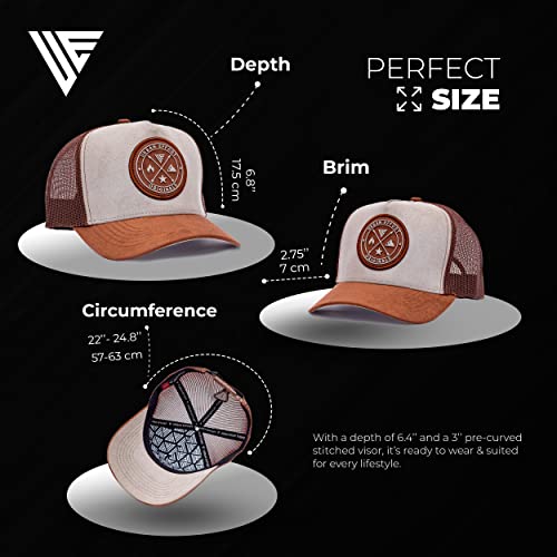 Image of Urban Effort Trucker Hat for Men - Mesh Back Baseball Cap, 5 Panel Snapback Hats for Men and Women