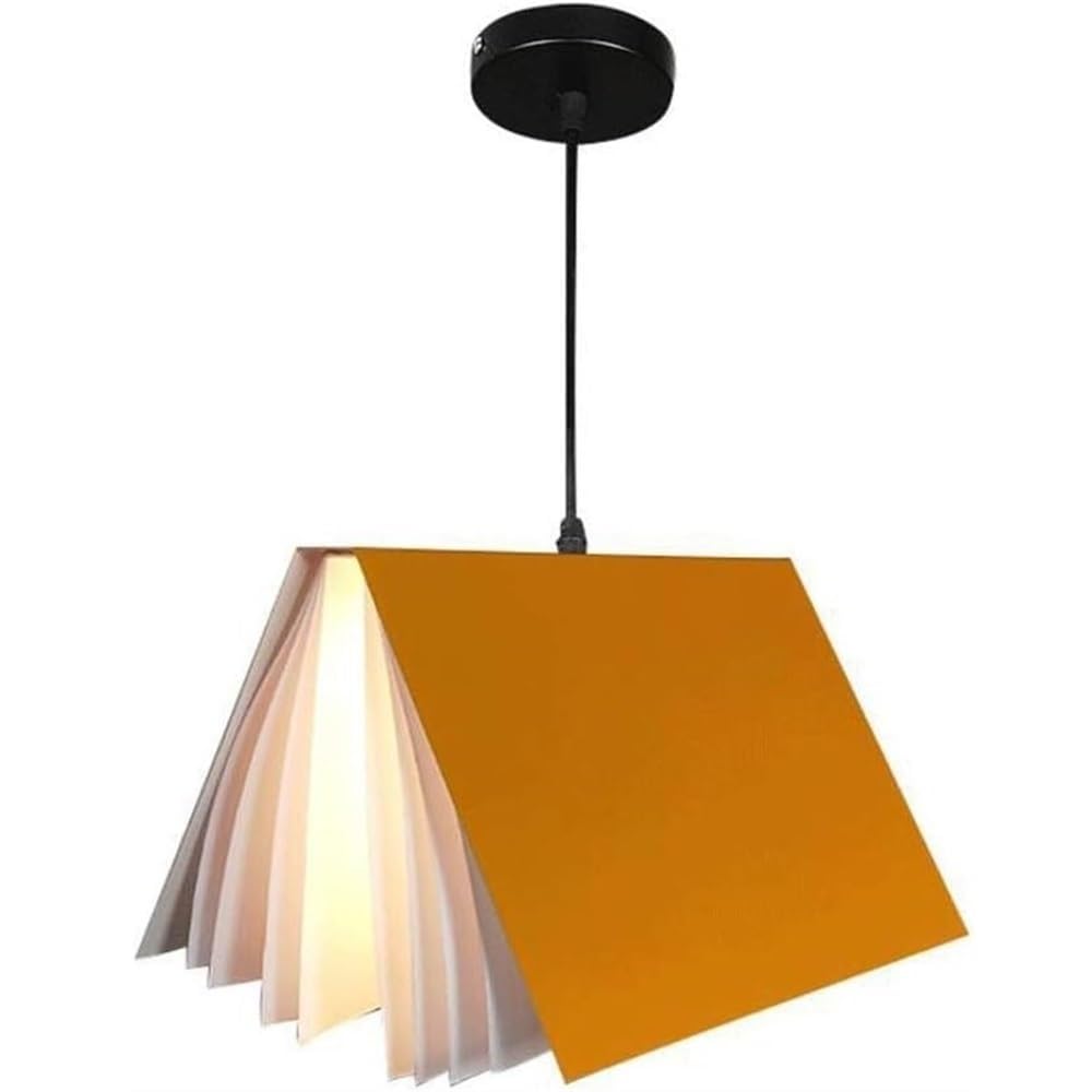 Lámpara colgante LED techo moderna de acrílico forma libro 8