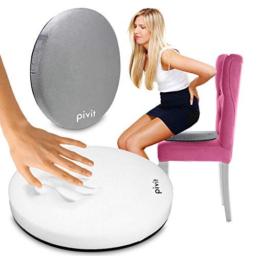 pivit Swivel Seat Cushion | 360 Degree Rotation Converts Any Chair Into a