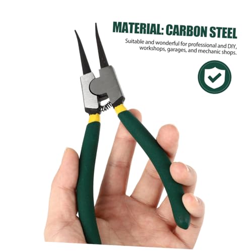 Alicates circlip de resorte pesado con mandíbula recta y doblada para montaje resistente 4