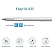 Kimwood - Stylus with 1024 Pressure Levels for Surface Pro X/7/6/5/4/3, Surface Go, Surface Book, Surface Laptop - Comes with AAAA Battery and Replacement Tip