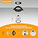 GeyouLux 6er set Einbaustrahler LED 230V Rahmen mit GU10 Fassung für GU10/MR16, LED Spots Matt Schwarz Rund Flach Deckenspots Aluminium Einbauspots Spot Einbaurahmen 68mm lochmass