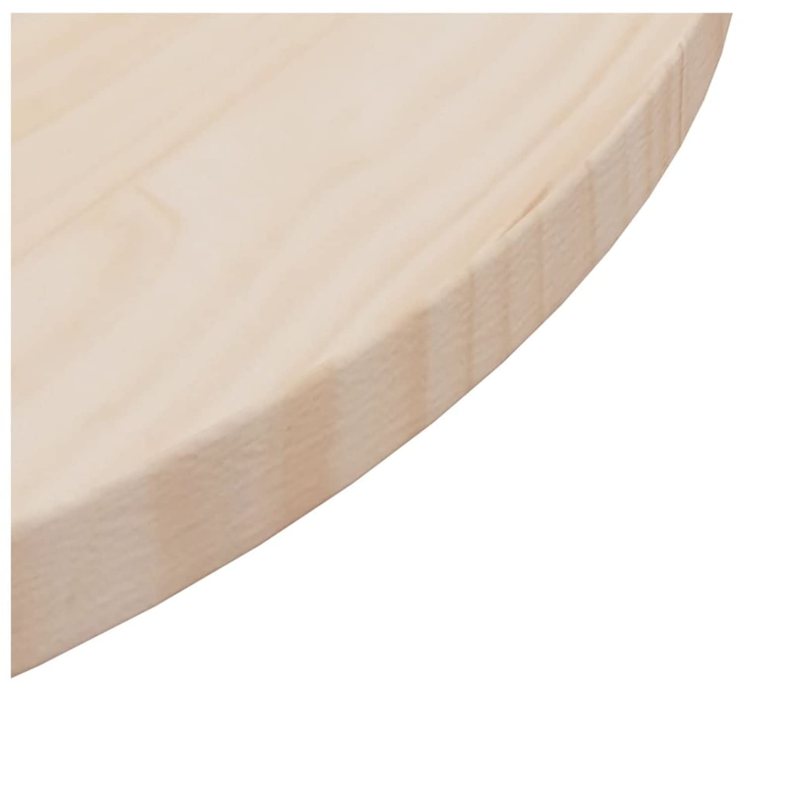 BaraSh Superficie de Mesa Madera Maciza de Pino Ø60x2,5 cm Tablero Madera para Mesa Tablero Madera Maciza Mesa Tablero Redondo Madera