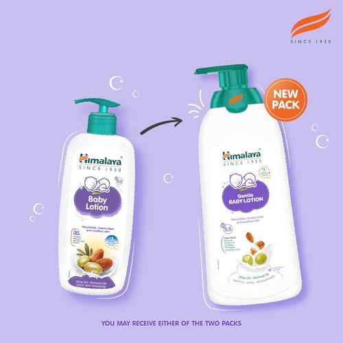 Image of Himalaya Gentle Baby Lotion 700ml | with Almond oil, Olive oil, Country Mallow | No.1 Doctor-Prescribed Brand |pH 5.5 formulation | Nourishes and moisturizes your baby's skin | Safe for Newborns