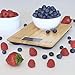 Escali Arti Digital Food Scale, Multi-Functional Kitchen Appliance, Precise Weight Measuring and Portion Control, Baking and Cooking Made Simple, Tempered Glass, Bamboo