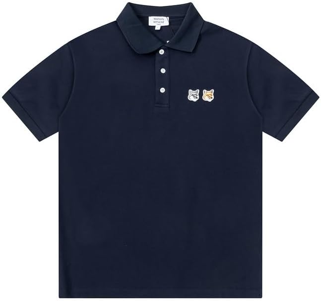メゾン*キツネ']tシャツ春夏クラシックフォックスヘッドソリッド