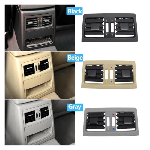 Panel de aire para coche Serie 3 E90 E91, rejilla de ventilación central trasera beige 2005-12 3