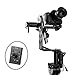 Movo Photo MGB-5 Aluminum Motorized 360° Pan / Tilt Gimbal Head for Tripods & Jibs - Supports Cameras up to 11 LBS