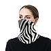 VTCTOASY Zebra Print Neck Gaiter Personalized Soft Windproof Face Covers Cozy Winter Neck Warmer Gator Scarfs Multipurpose Fashion Breathable Bandana Face Mask Scarf for Adult