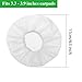 BBTO 200 Pieces Disposable Headphone Ear Cover Non-Woven Sanitary Earpad Covers for Most On Ear Headphones (L, 11 Cm/ 4.3 Inch,White)