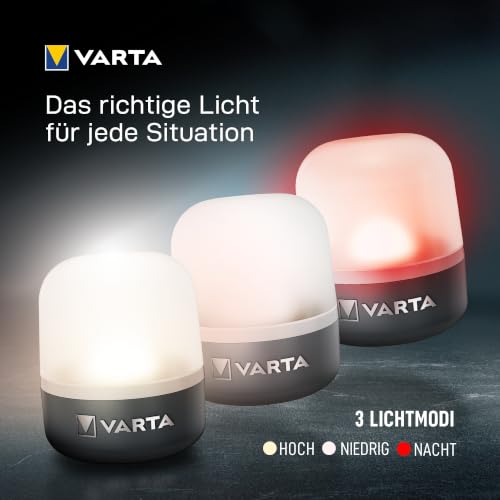 VARTA Campinglampe, Dynamo Camping Laterne L10RH, Handkurbel Lampe, 2 Lademöglichkeiten: per Kurbel oder über USB Typ C… – Ansicht 6