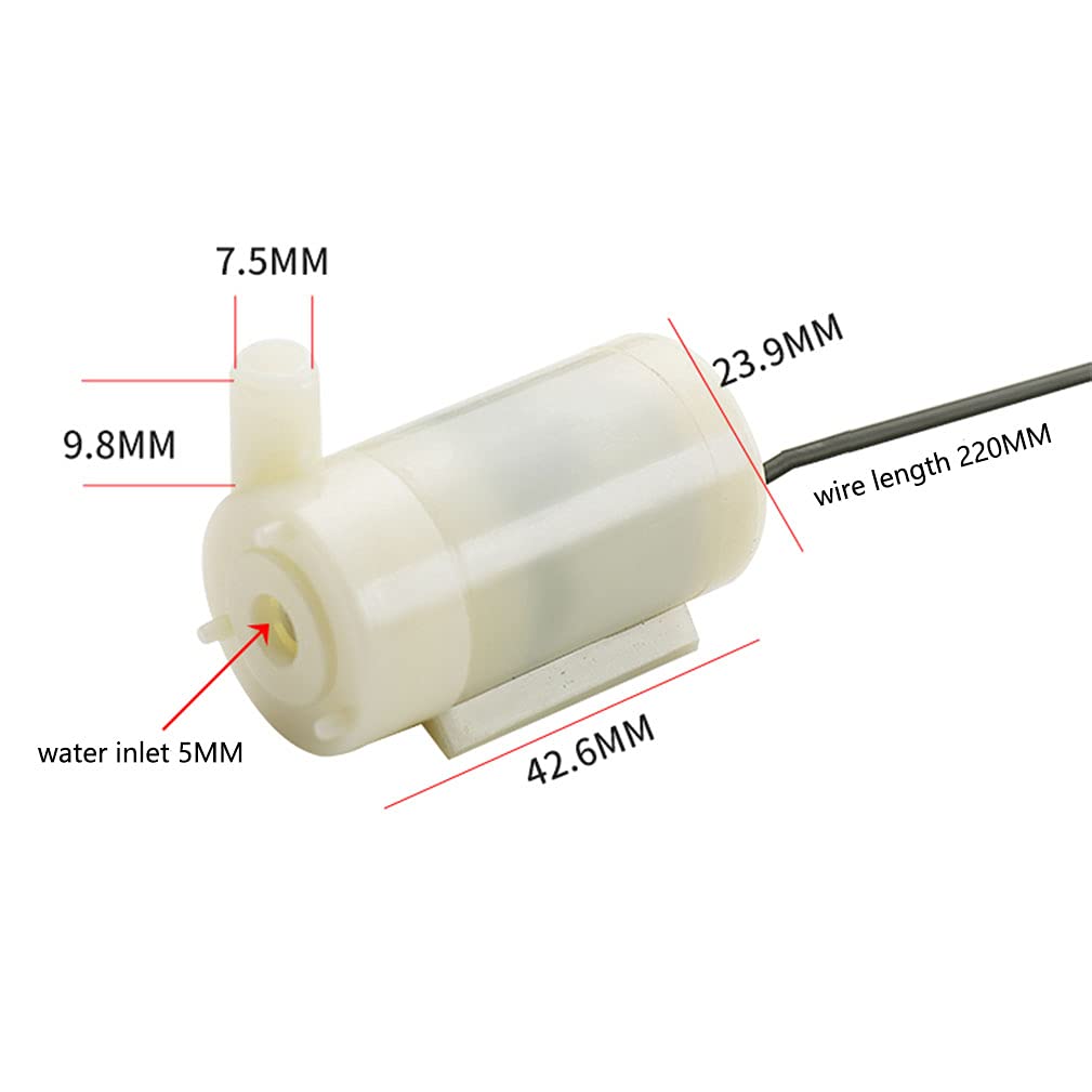 HOHOVYVY Mini Pompe à Eau 5V USB Auto-Amorçante - Pompe Électrique Portable 3m Avec Tuyau