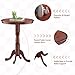 Giantex 3 Pcs Dining Table Set, Wooden Pub Pedestal Side Table with Stable Base, 360 Degrees Swivel Bar Stool, Round Bar Table and Stools for Living Room Small Space Restaurant Dining Room Dinette
