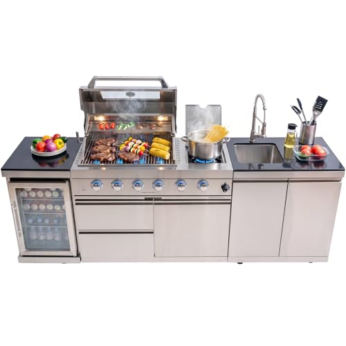 Keainvren Outdoor Kitchen Island