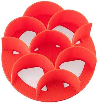 MONAAR 3.5″ Large Kaiser Roll Stamp with Fish Scale Pattern/Mermaid Concha Cutter