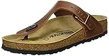 Birkenstock Women's Tongs Gizeh Cuir Gras Antique Brown Sandal, 9.5 Wide