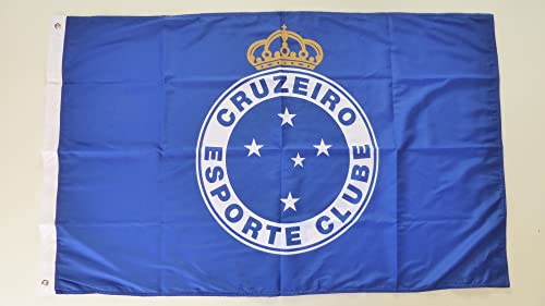BANDEIRA CRUZEIRO ESPORTE CLUBE 2 PANOS 0,90 X 1,30M