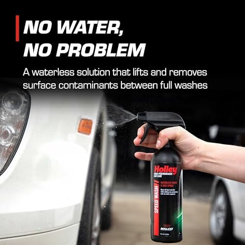 Holley Speed Wash - Waterless Wash & Wax Spray - High-Performance Car Care, Exterior Cleaning Solution with Carnauba Wax - Works on All Surfaces, for All Car Types - 16 oz. - 1