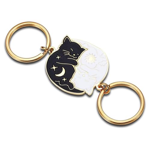 Visxcnu 2pcs Couples Gifts Cute Keychain for Boyfriend Girlfriend Good Friend Kawaii Cat Keyring Valentines Day Matching Couple Cute Stuff for Wife Husband Cat Lovers Visxcnu 2pcs Couples Gifts Cute Keychain for Boyfriend Girlfriend Good Friend Kawaii Cat Keyring Valentines Day Matching Couple Cute Stuff for Wife Husband Cat Lovers
