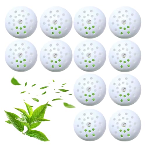 12 PCS Shoe Deodorizer, Shoe Odour Eliminator Balls, Green Tea Scented Shoe Freshener & Deodoriser, for Daily Shoe Odor Control, Gym Bags, Lockers and Car Interiors