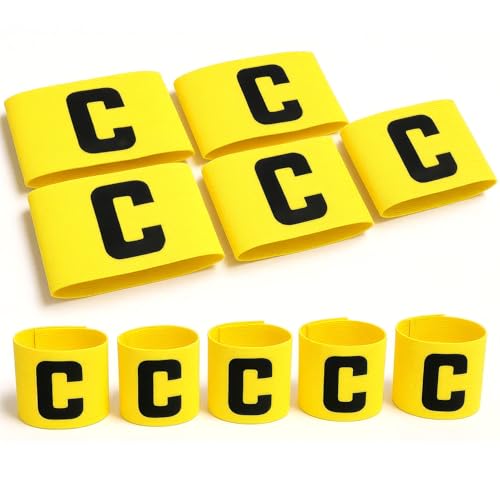 Wrzbest Football Soccer Captain's Armbands Captain Armband Special Custom Size for Kids and Youth (‎Yellow)